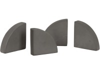 Noha k truhlíku série Leger hranatá, šedá, 10 x 2 cm