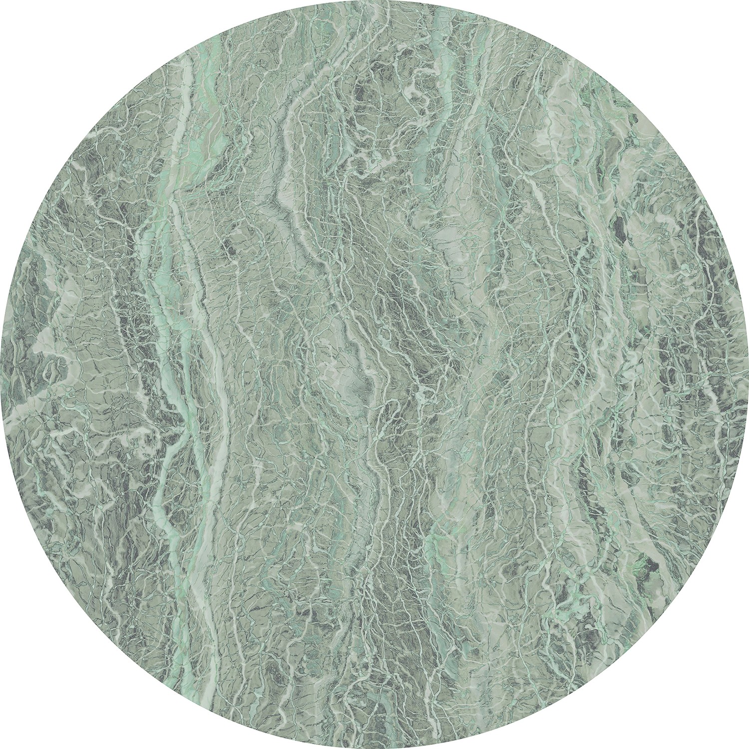 Komar Samolepicí vliesová fototapeta Dot Green Marble pr. 125 cm