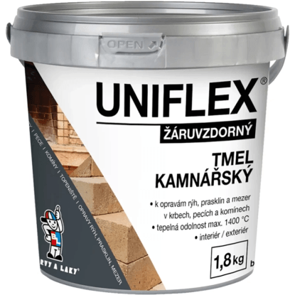 Kbelík žáruvzdorné malty pro krby a kamna. Příslušenství pro krby a kamna.