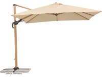 Schneider Slunečník Rhodos Twist Woody přírodní 300 x 300 cm