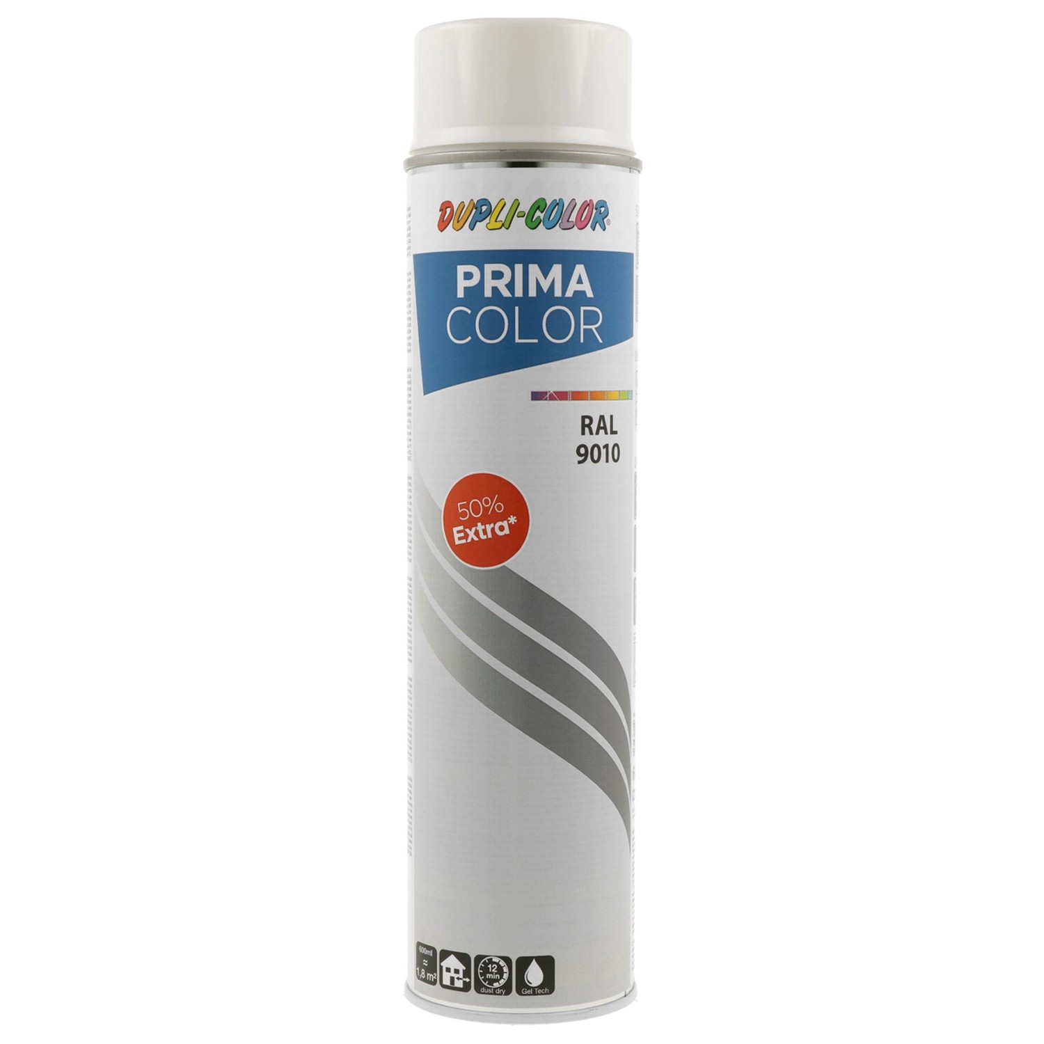 DUPLI-COLOR Uni lak ve spreji PRIMA COLOR RAL 9010 čistě bílá lesklá 600 ml