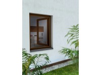 OBI Hliníkový rám se sítí do okna, hnědý, 120 x 100 cm