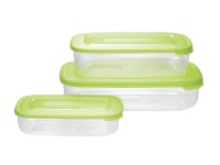 Tontarelli Sada dóz na potraviny obdélník, zelená, 3 ks