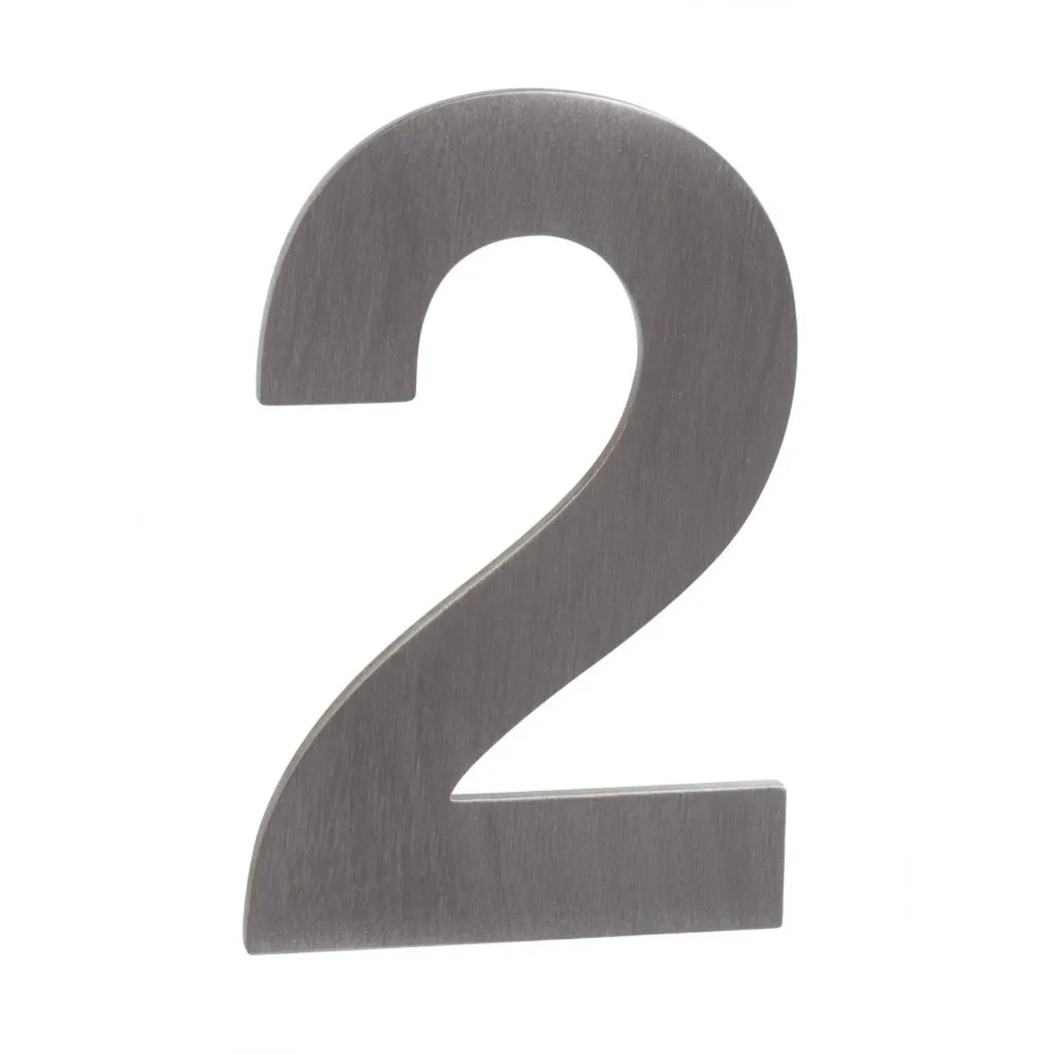 Walteco Domovní číslo "2" nerez samolepicí, 50 mm