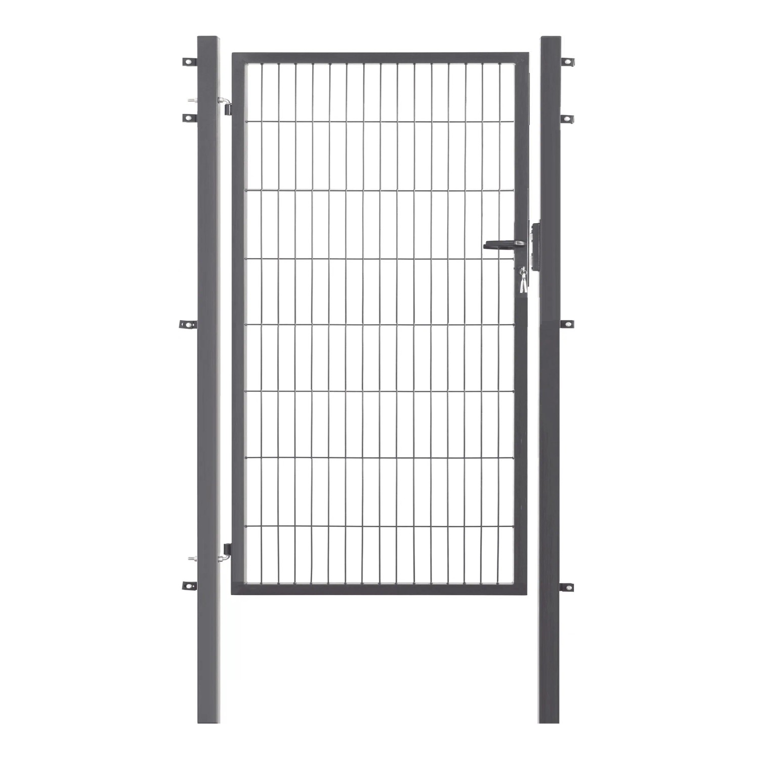 Floraworld Jednokřídlá kovová branka Comfort antracit 160 x 100 cm