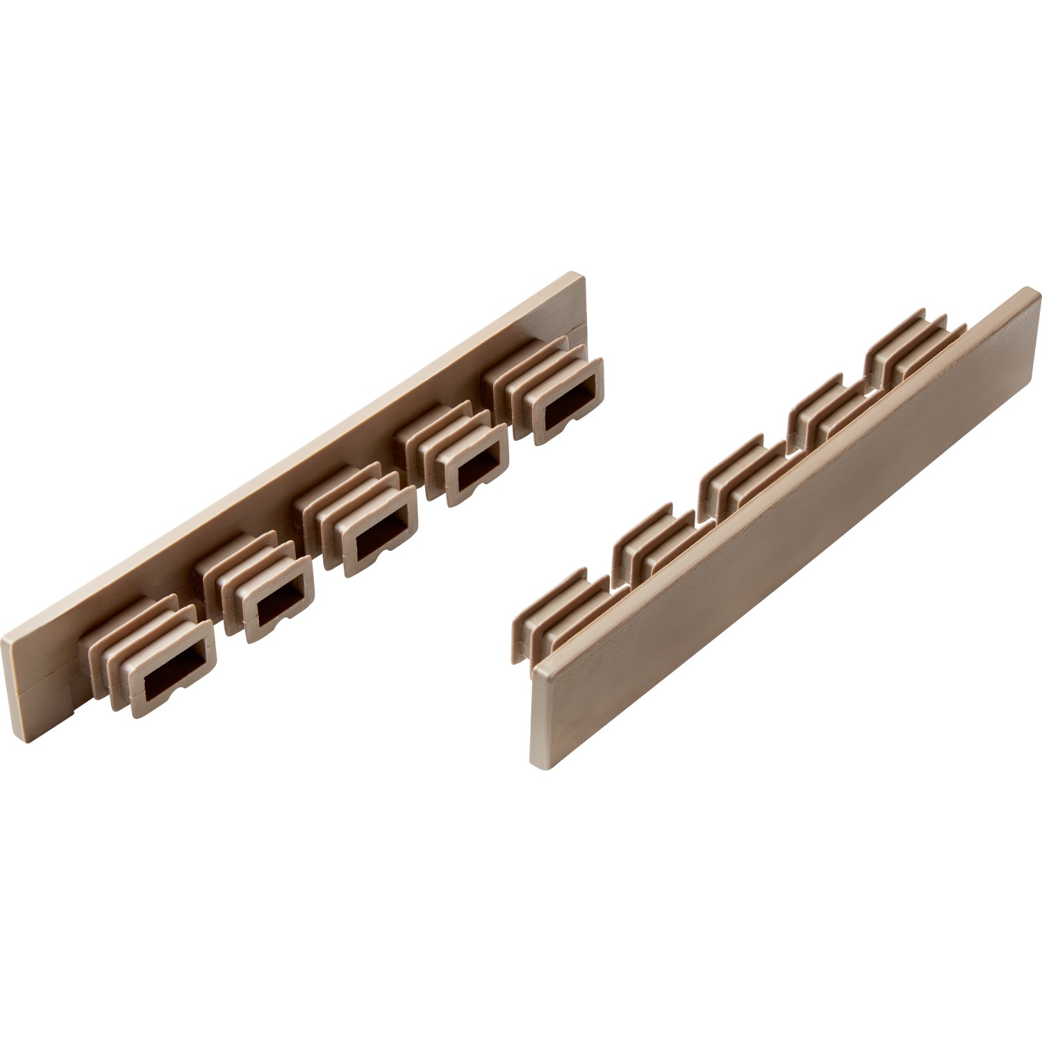 Koncová krytka pro WPC terasová prkna, béžová, 6 ks