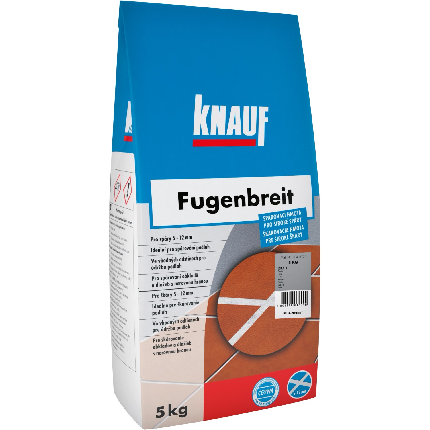 Spárovací hmota Knauf Fugenbreit Grau 5 kg
