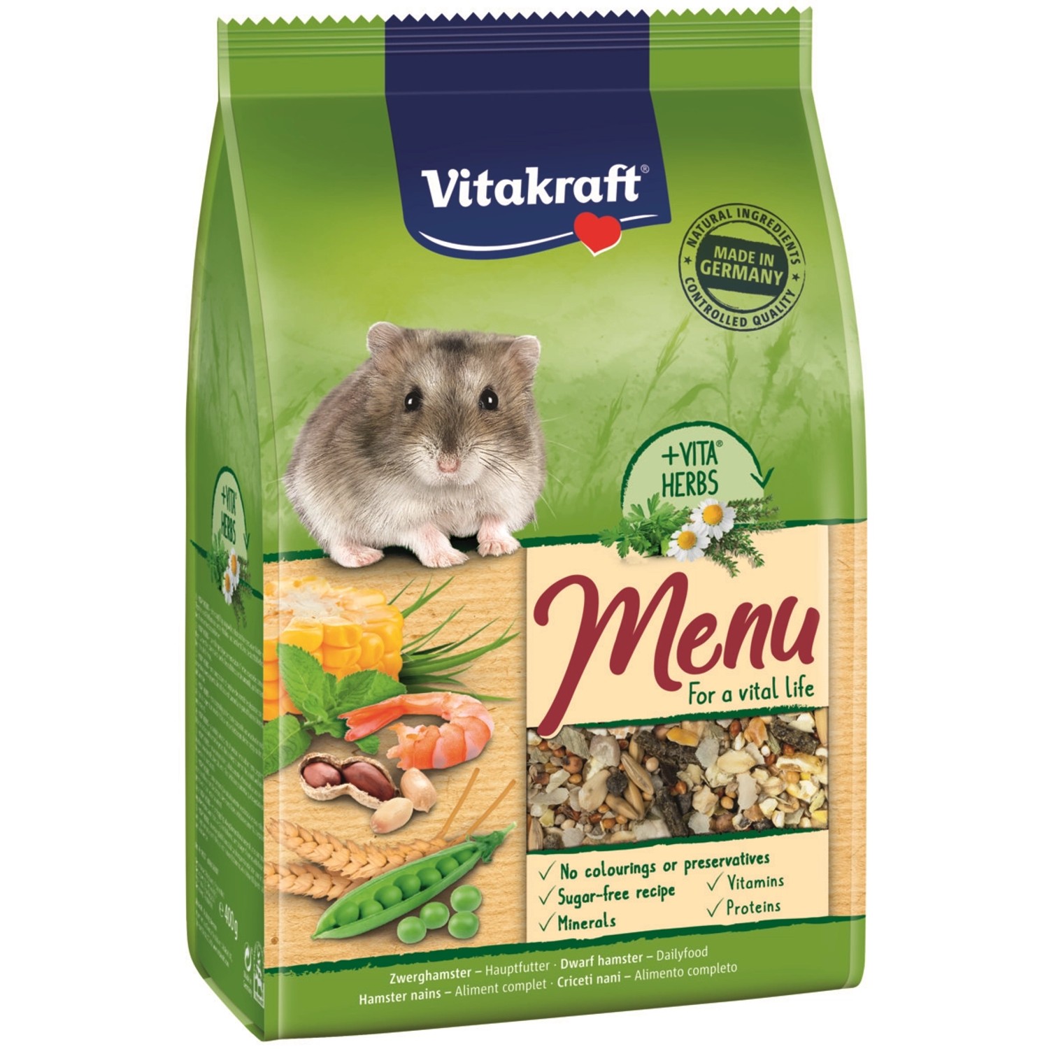 Vitakraft Kompletní krmivo pro malé křečky Menu 400 g