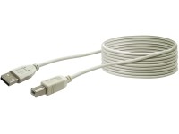 Schwaiger Připojovací kabel USB 2.0 šedý 3 m