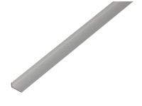 Ochranný profil se sešikmenými hranami stříbrný elox 8 mm x 19 mm x 1000 mm