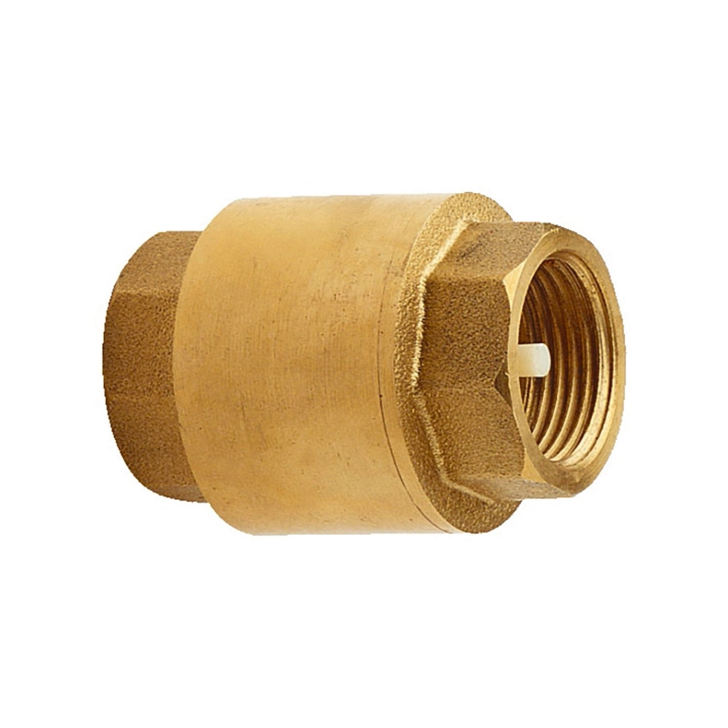 Zpětná klapka s pružinou mosaz 1"