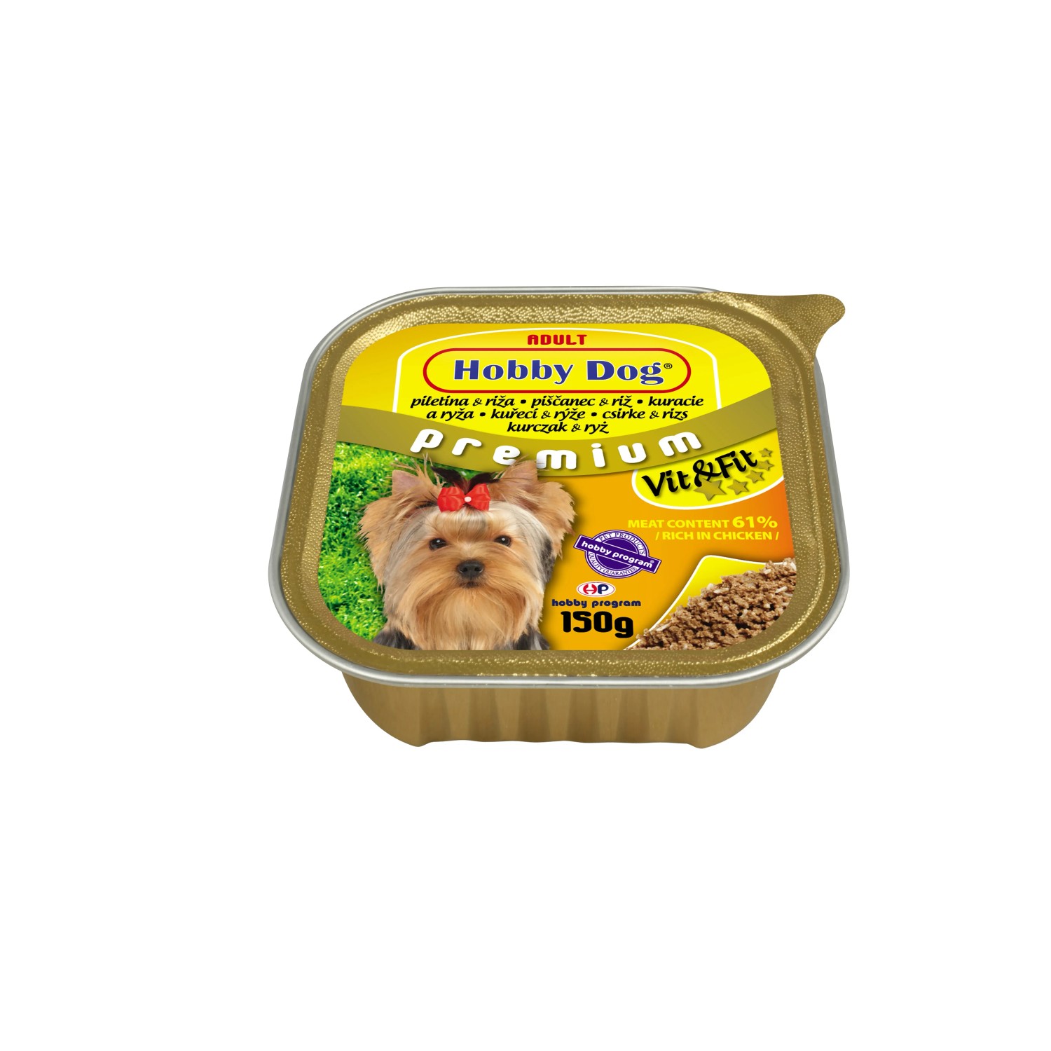 HobbyDog Krmivo pro psy kuřecí s rýží 150g