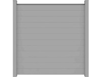 GroJa Lumino Hliníkový plot čtvercový stříbrošedá 180 x 180 x 2 cm