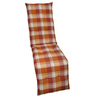 Polstr relax Langeoog červeno - oranžová kostka