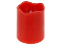 Koopman LED svíčka, červená, pr. 7 x 9 cm