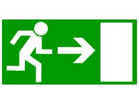 Fólie Únikový východ vpravo 200 mm x 100 mm