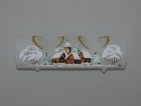 ONREX Skleněný vánoční svícen bílý pr. 60 x 90 cm ONREX Skleněný vánoční svícen bílý pr. 60 x 90 cm