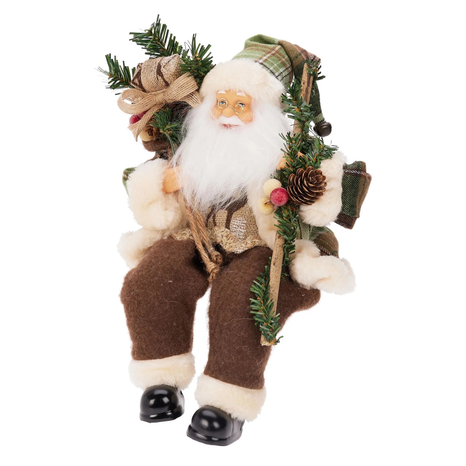 Sedící Santa Claus, 20 x 10 x 30 cm