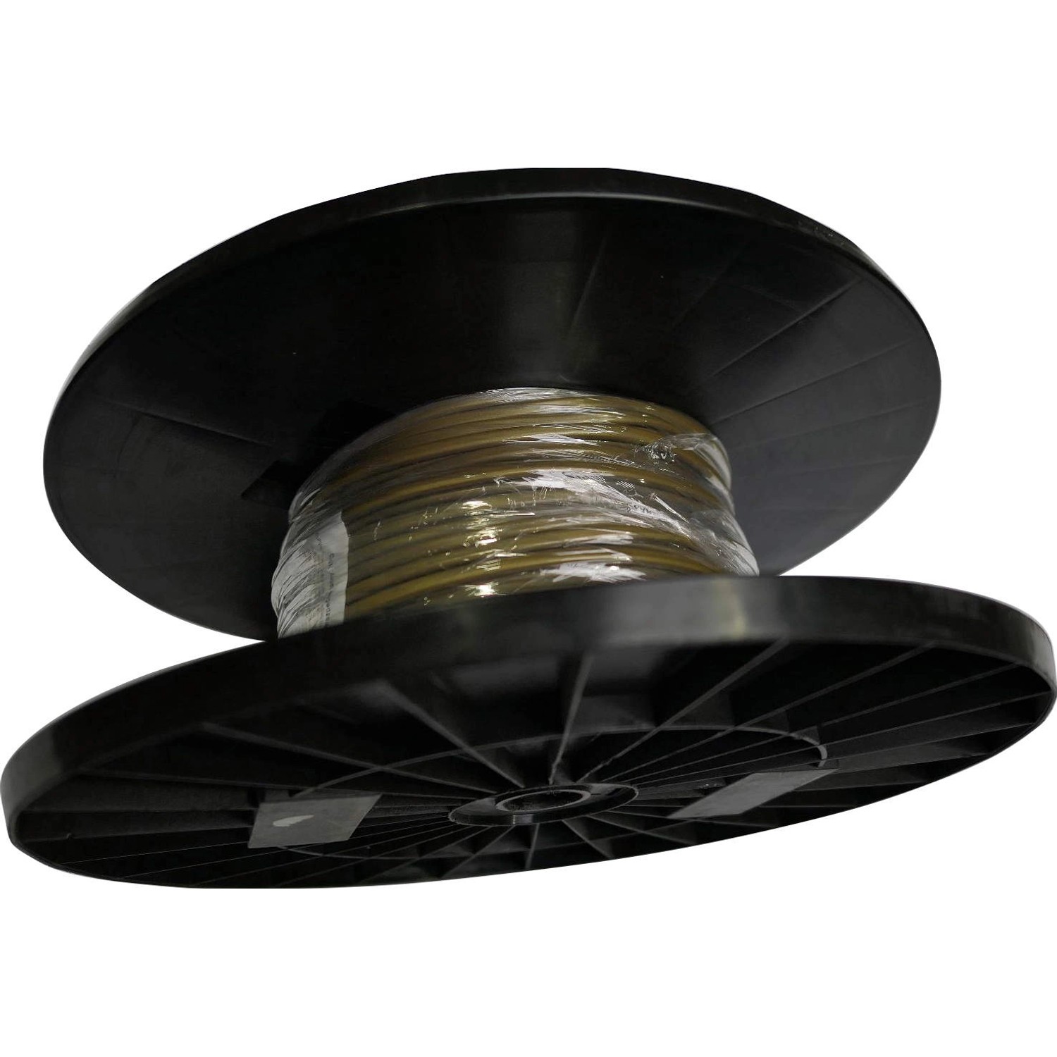 Silový kabel H03VVH2-F 2x0,5 mm, zlatá (cívka) - metráž