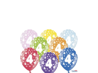 PartyDeco Balón latexový metal 30cm 