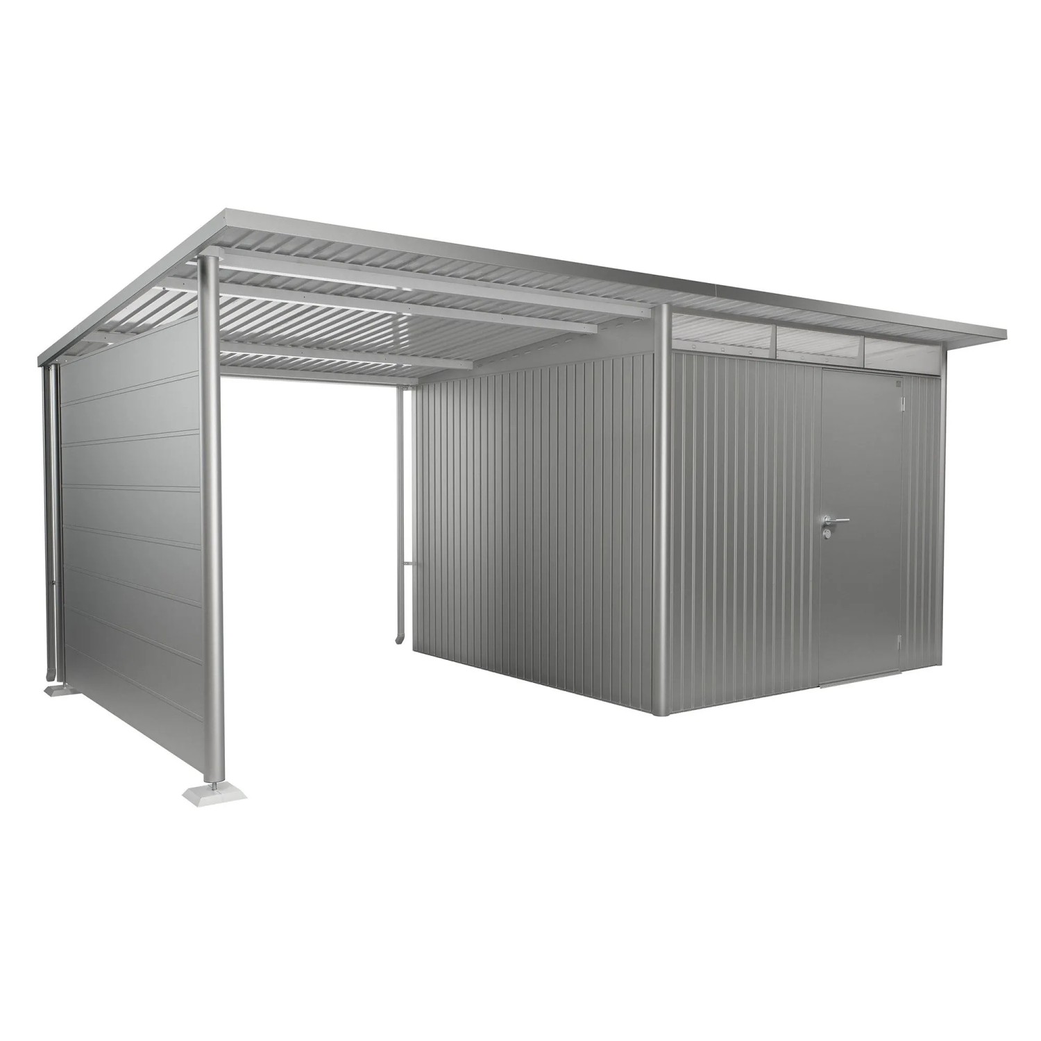 Biohort Boční stěna pro boční stříšku k domku AvantGarde/ECO A3, A7, stříbrná