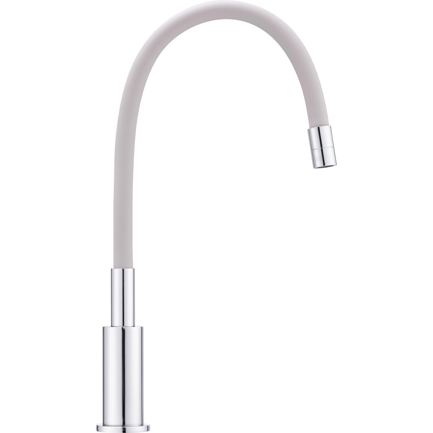 baliv Kuchyňská vodovodní baterie páková KI-1822 s elastickým ramenem tmavošedá