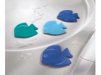 Kleine Wolke Podložka do vany Minis protiskluzová Guppi tyrkysová 6dílná sada