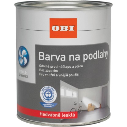 OBI Barva na podlahy stříbřitě šedá 750 ml