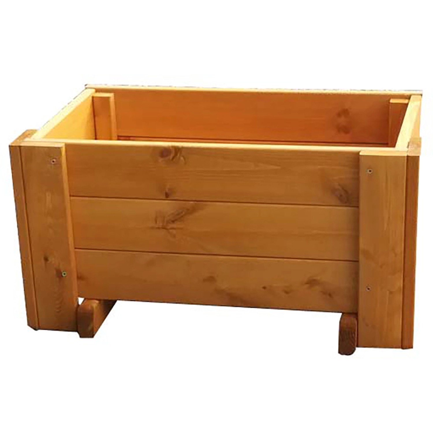 Gaspo Dřevěný truhlík Classic, medově hnědá, 37 x 66 x 37 cm