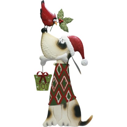 Dekorativní vánoční pes 78 cm x 3 cm x 32,5 cm