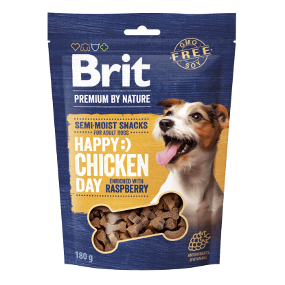 Brit Pamlsek pro psy Premium by Nature Dog Chicken with Raspberry 180 g