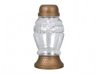 NOHEL GARDEN Solární hřbitovní lampa s větvičkou zlatá pr. 10 x 20 cm
