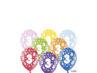 PartyDeco Balón latexový metal 30cm 