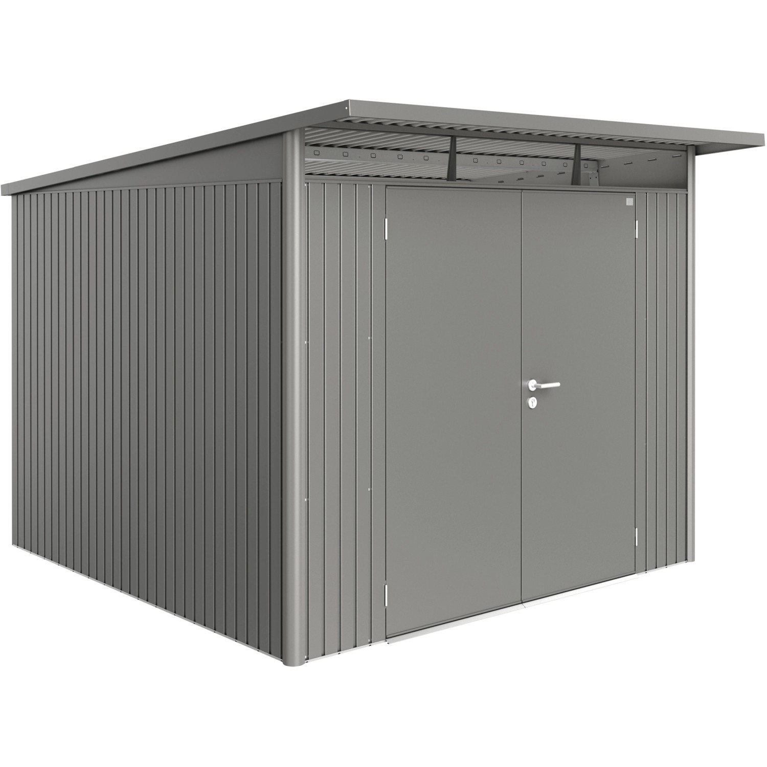 Biohort Plechový domek AvantGarde A7 2křídlé dveře křem.šedá 260 x 300 x 218 cm