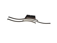 Reality Stropní LED svítidlo Route, 3x5 W, 3x500 lm, 3000 K, matná černá, 56 cm