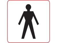 Conacord Samolepicí štítek na dveře - WC Páni 85 x 80 mm Conacord Samolepicí štítek na dveře - WC Páni 85 x 80 mm