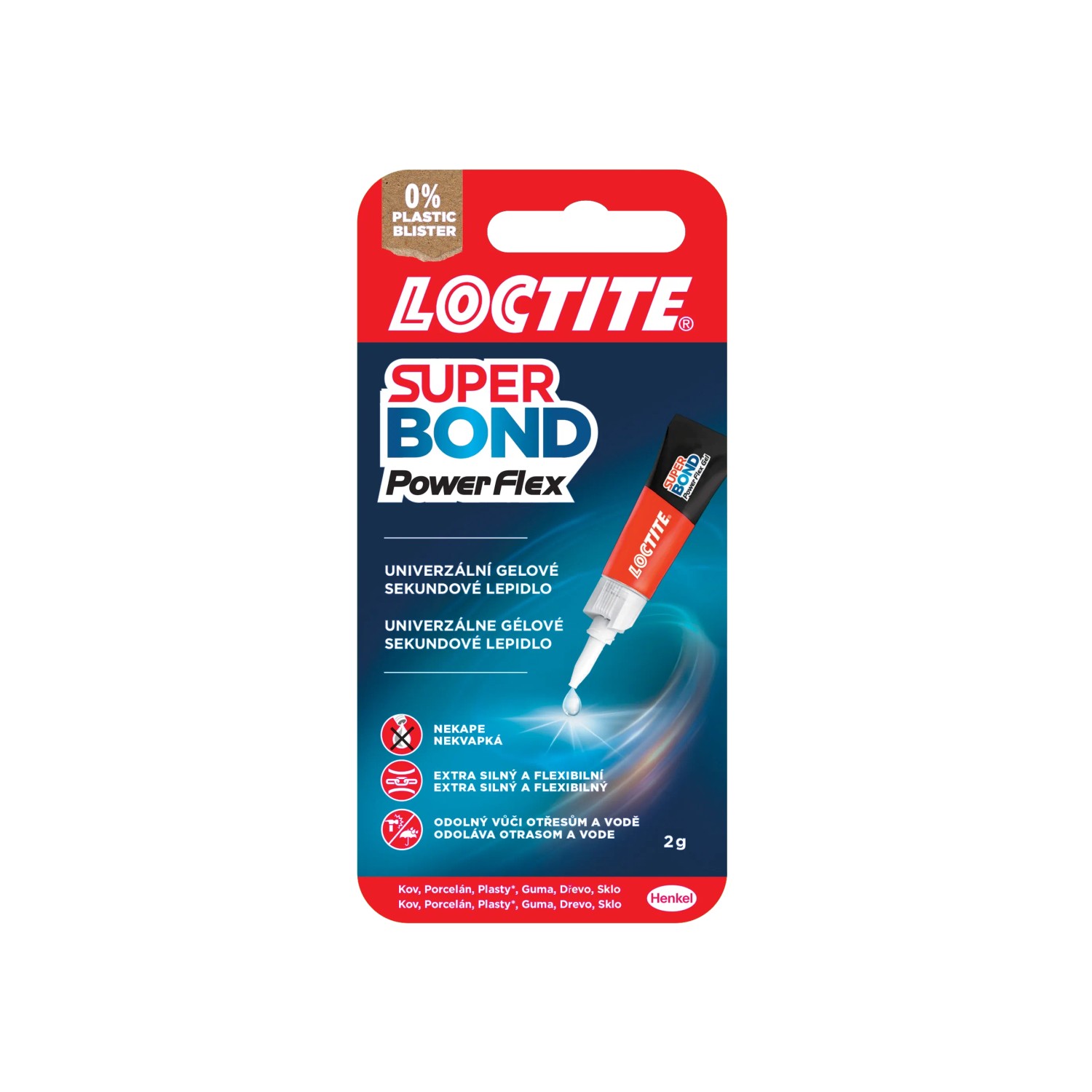 Vteřinové lepidlo Loctite Super Bond Gel, 2 g