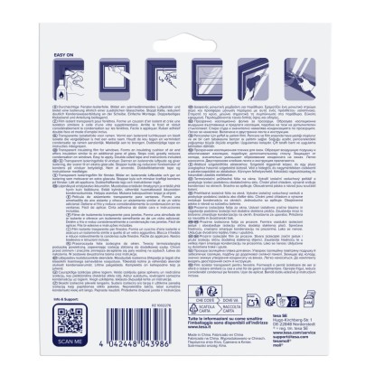 Tesamoll Thermo Cover izolační fólie na okna: Návod k montáži s obrázky pro snadnou aplikaci.