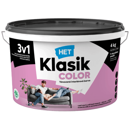 HET Klasik COLOR Tónovaná interiérová barva KC 0307 magenta, 4 kg