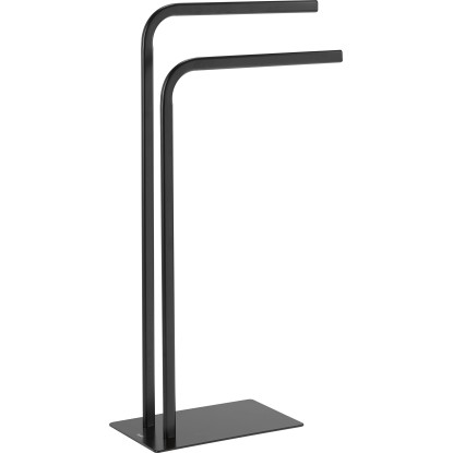 baliv Stojan na ručníky ST-6885, 2 ramenný, matná černá, 48,5 x 20 x 80 cm