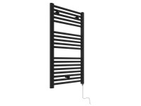 Sanotechnik El. koupelnový radiátor E-Innsbruck ES092, rovný, matná černá, 92 cm