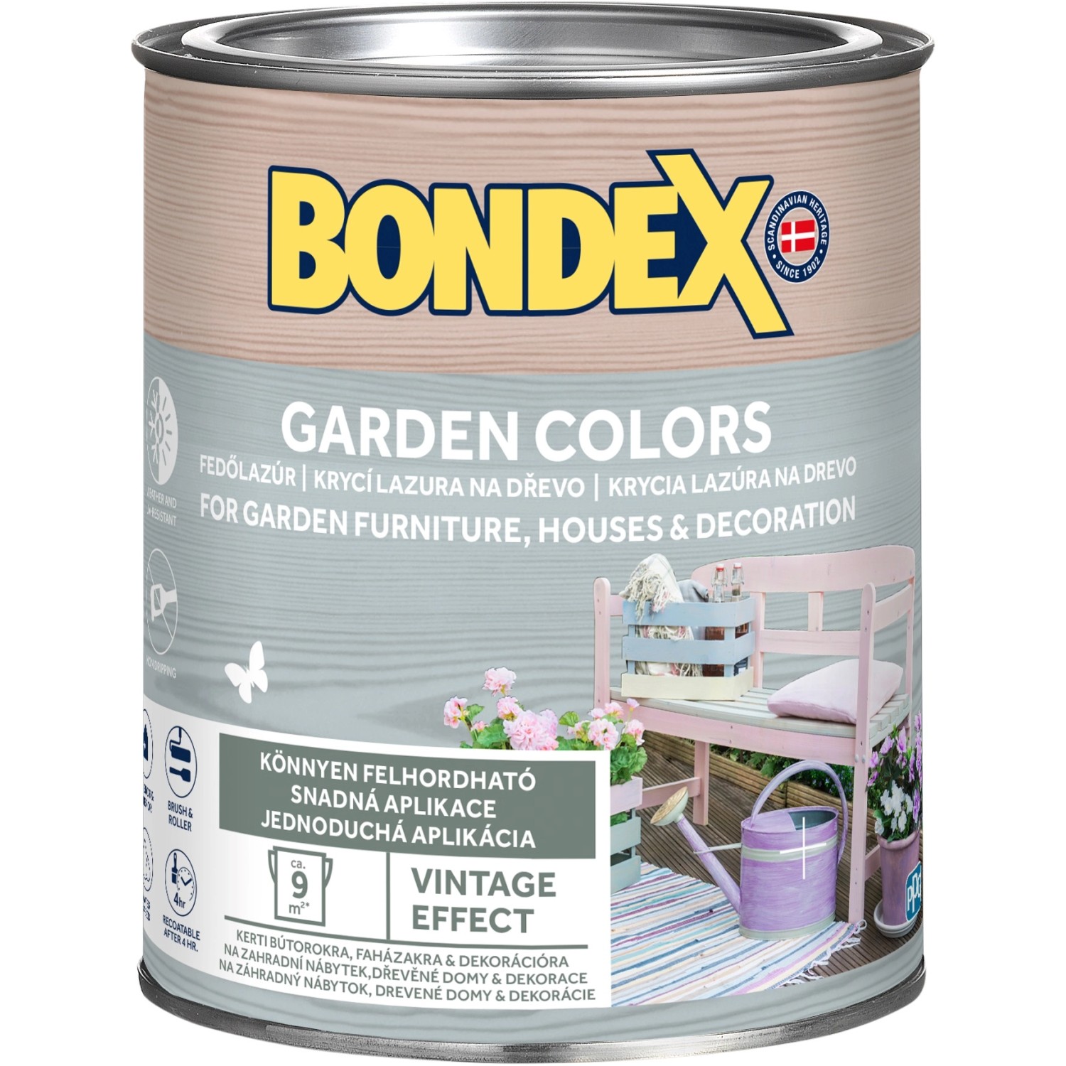 Levně BONDEX Krycí lazura na dřevo Garden Colors Bluebell 0,75 l