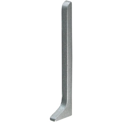 Fuchs Design Hliníkový sokl - koncovka, stříbrná matná, pravá, 6 cm