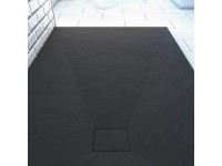 AURLANE Kompozitní sprchová vanička STONE černá 90 x 140 cm