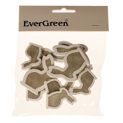 Evergreen Dřevěná dekorace Zajíc 10 ks