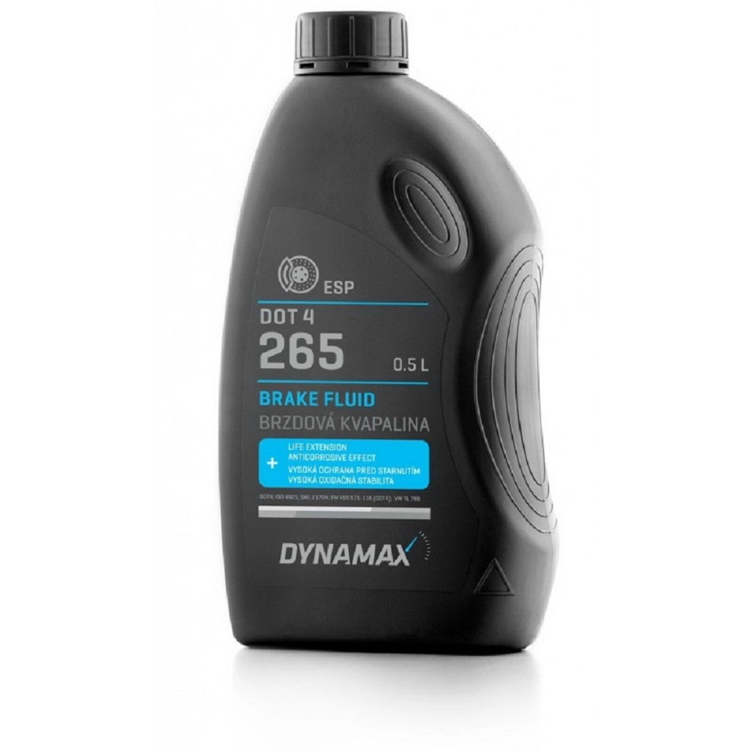 DYNAMAX Brzdová kapalina Stop 265 DOT4 ESP, 0,5 l