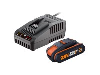 Worx Sada akumulátoru a nabíječky WA3601, 20V/2Ah