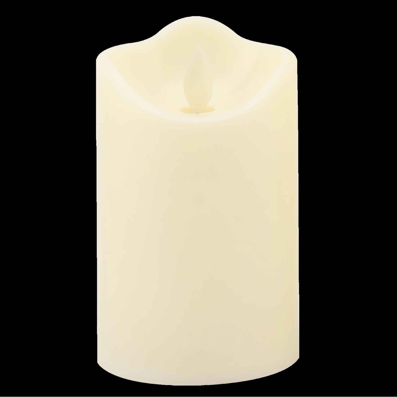 EURAKLES LED svíčka vanilková/bílý plamínek 125 x 75 mm, 1 ks