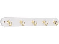 Siro Lišta na klíče 749 buk bílá kov v barvě mosazi délka 300 mm Siro Lišta na klíče 749 buk bílá kov v barvě mosazi délka 300 mm