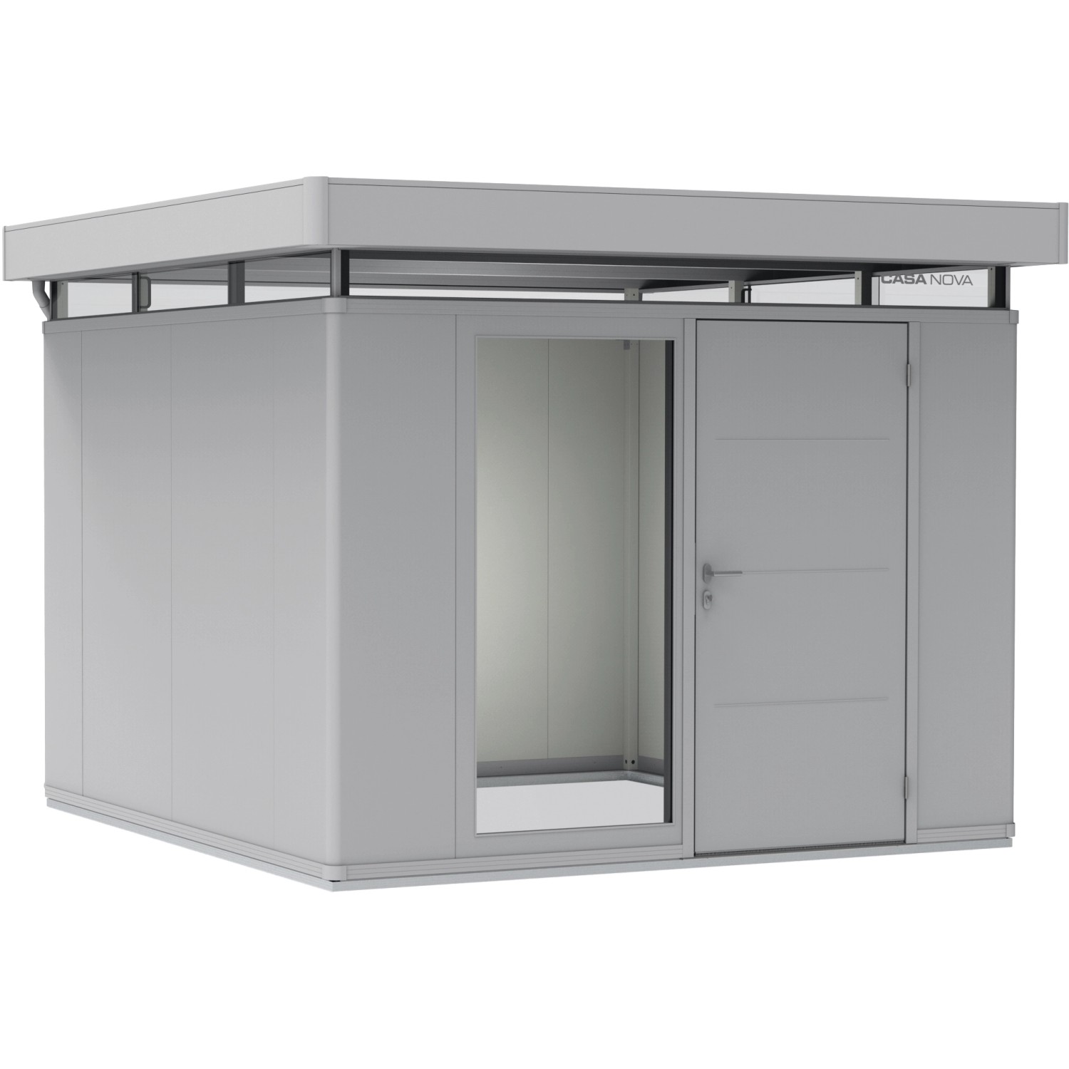 Biohort Prosklená stěna pro zahradní domky CasaNova, stříbrná